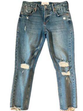 Dear John Aiden Slim Girlfriend Distressed Cropped /Ankle in - Palm Springs.